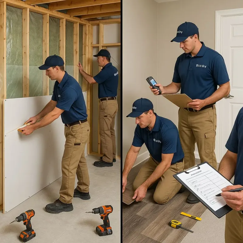 Repairs and Reconstruction process in Tamalpais Valley, CA